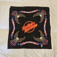 Vintage Harley Davidson Eagle Bandana An American Legend Official 80  s