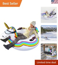 Winter Snow Tubes for Kids  Adults - Choose Unicorn, Frozen, Ice Dragon  More