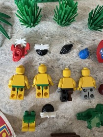 Vintage LEGO 6278 Enchanted Island 6256 Catamaran Islanders Sail Canoes Lot