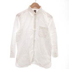 Givenchy Dress Shirt Long Sleeve Cutter Shirt Logo Embroidery White /YJ GY14