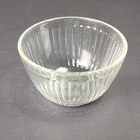 Vintage Pyrex 7401-S Sculptured Clear Ribbed 3-Cup Bowl