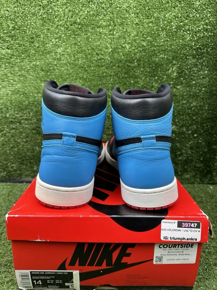 Talla 14 - Jordan 1 High OG UNC To Chicago 2020 W 12.5 Hombres Foto 4 de 4