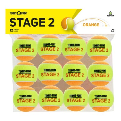 Tennis-Point - TP Stage 2 - Tennisbälle - Play and Stay Ball - gelb - (12er
