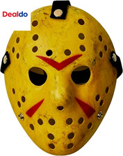 Halloween Horror Hockey Mask Cosplay Costume Prop Adult