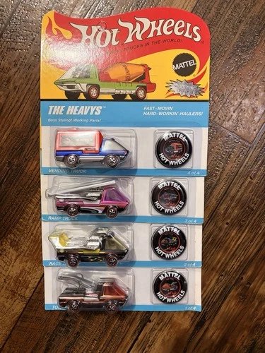 HOT WHEELS RLC COMPLETE SET THE HEAVYS / HEAVY WEIGHTS REWARD SERIES REDLINES