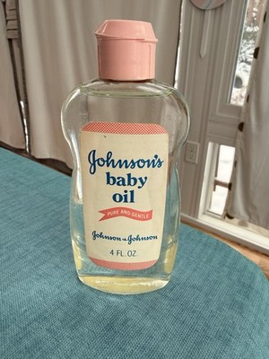 Vintage Johnson s Baby Oil 4 Fl Oz Made in USA NOS