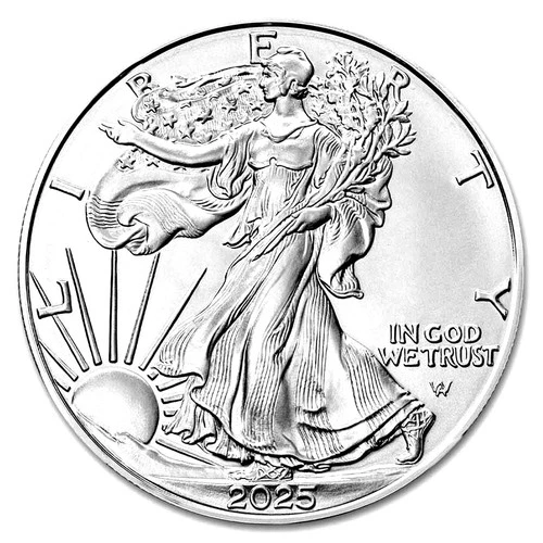 2025 American Silver Eagle 1 Oz 999 Fine $1 Coin BU Uncirculated
