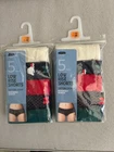 Ex Marks & Spencer Cotton Lycra Low Rise Shorts Knickers Brief 2x 5 Pack Size 10