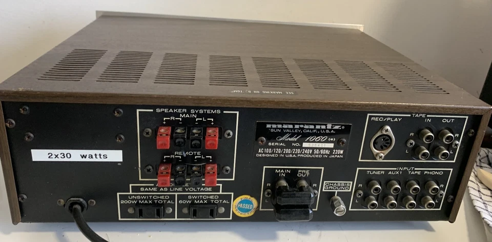 Amplificateur Marantz Model 1060 recapé - Immagine 2 di 4