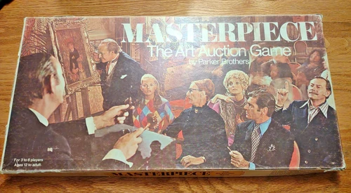 Masterpiece vintage board game Parker Brothers 1970 Used READ