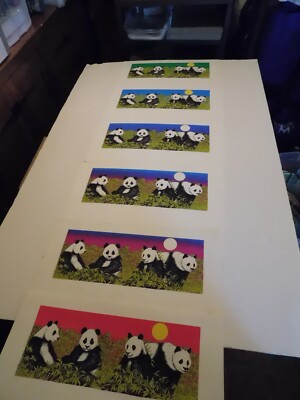 San Diego Zoo Vintage Panda Poster RARE 1987 10x18 (this is for 1