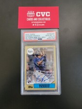 STOLEN! 2022 Topps Series 2 Wander Franco RC Auto PSA 10 Gem Mint '87 Rookie