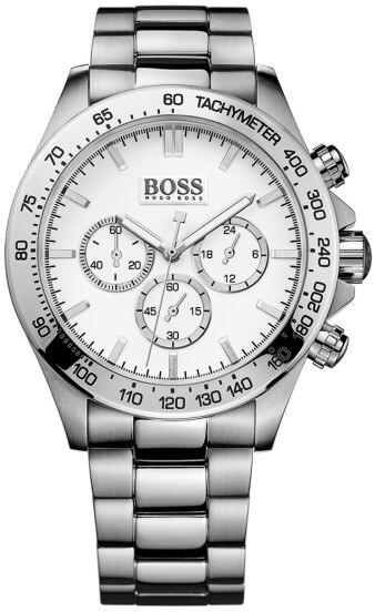 Hugo Boss Ikon 1512962 – Cronógrafo Hombre Acero Blanco 44 mm