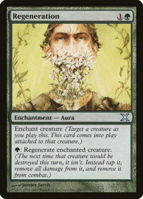 Magic MTG Tradingcard Tenth Edition 2007 Regeneration 290/383
