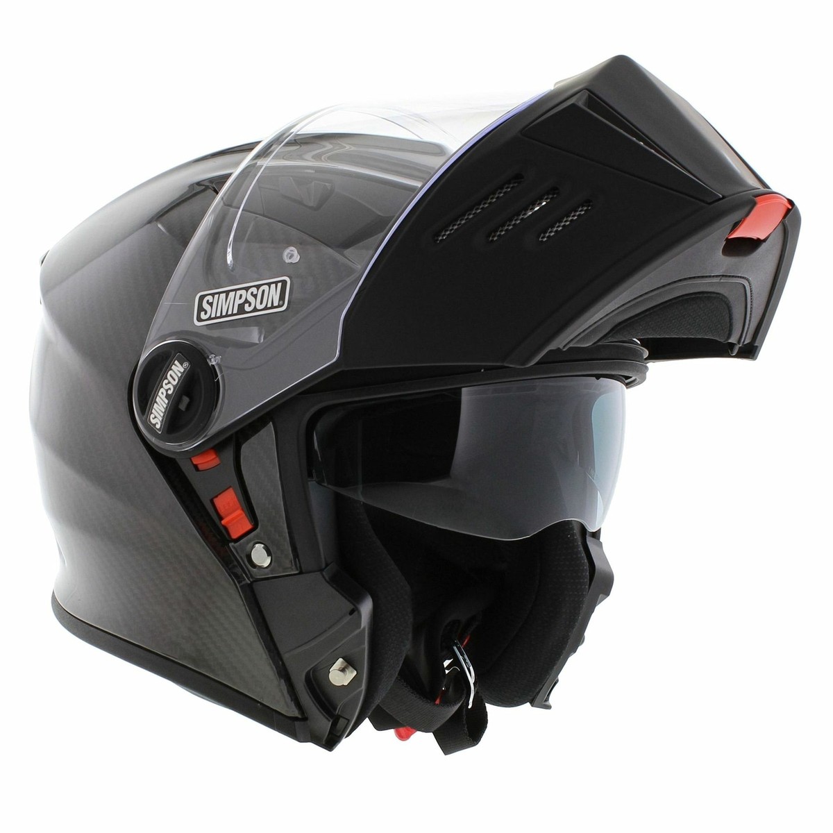Simpson Darksome Modular Motorcycle Helmet Gloss Carbon