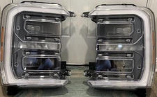 NEW 23-25 Super Duty OEM Ford LH & RH Projector Lamps Plat&Limited NEVER MOUNTED