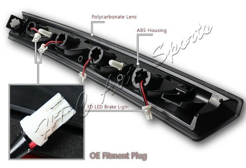 For 1999-2004 Ford Mustang Smoke Lens LED 3RD Third Rear Brake Stop Light Lamp - Picture 3 of 6