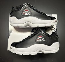 Fila Grant Hill 2 Low 96 Black White 1BM00609 Basketball Shoes Men's Sz 11.5 NEW