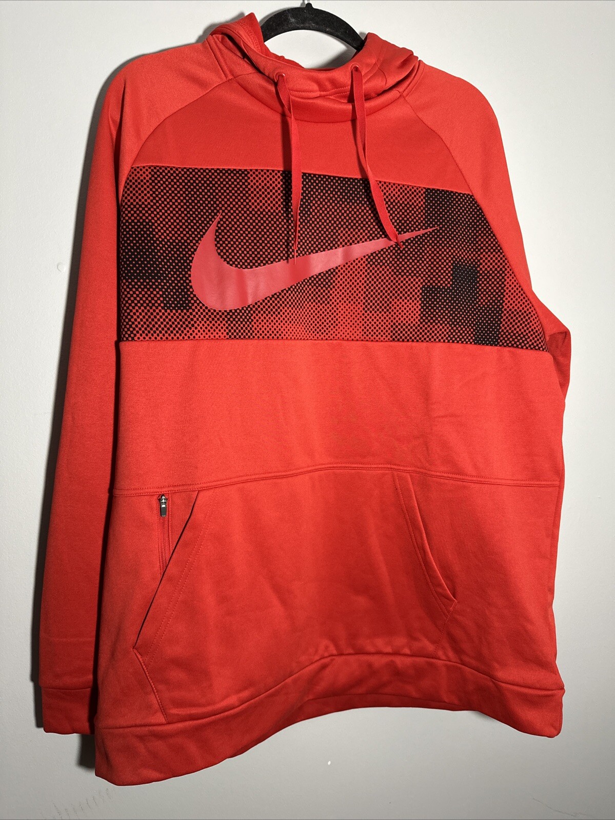 Nike Mens Red Therma Dri-Fit Graphic Pullover Hoodie CU7827-657 Size XL