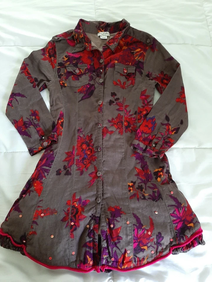 eliane et lena Paris Dress Lined/Corset Girls size 5 - Image 2 of 4