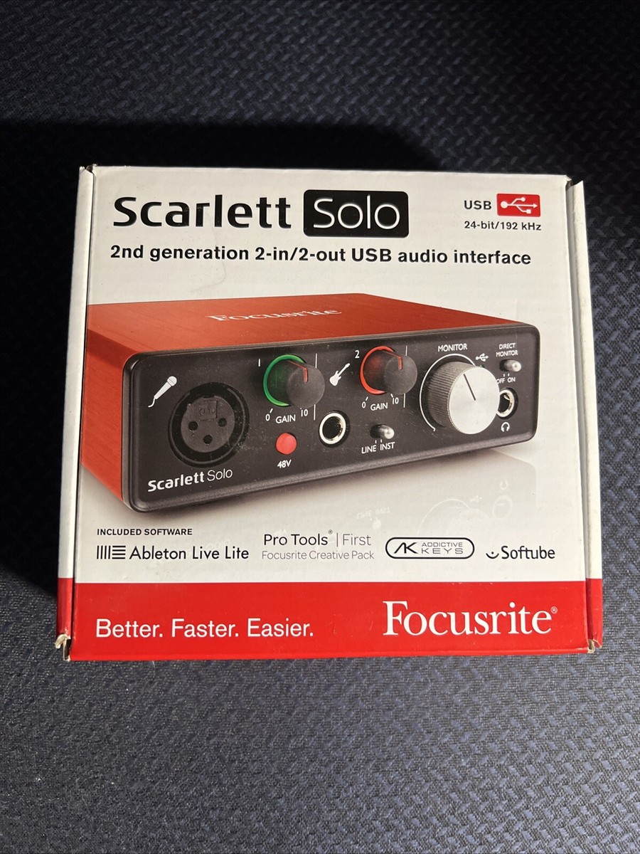 DTM・DAW Focusrite Scarlett Solo gen 2nd Focusrite Scarlett-Solo Gen2 USB Audio Interface with Pro