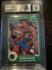 1984-85 Star #255 Derek Harper signed auto BAS rare Auto Grade 10!!!