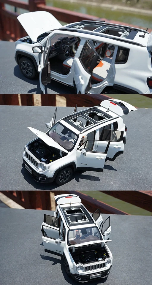 Jeep Renegade fuoristrada SUV 1:18 scala Diecast lega - Immagine 3 di 4
