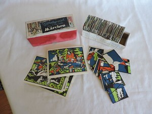 Ebu Spiele Vintage German Bilderlegespiele Fairy Tale Puzzle Cards German & Engl