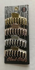 New Hair Claw Clips 4 Pack Plastic 4
