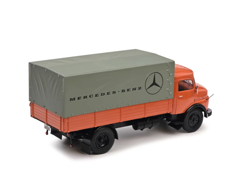 for Schuco for Mercedes for Benz L911 1952 Orange 1/18 Truck
