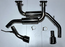 for Infiniti Q60 3.0T RWD 2 Bolt-On Stainless Steel AXLE-BACK exhaust Full Kit