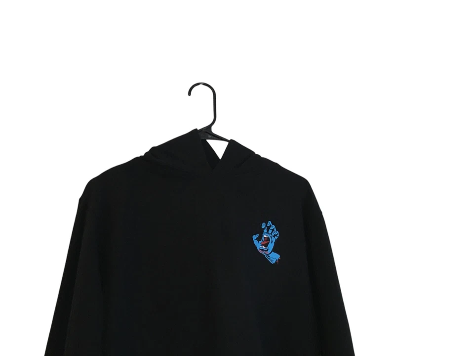 Sudadera con capucha Santa Cruz para mujer talla grande negra Screaming Hand Foto 3 de 4