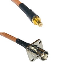 RG400 SMB MALE to BNC Flange Female RF Cable FAST-SHIP LOT