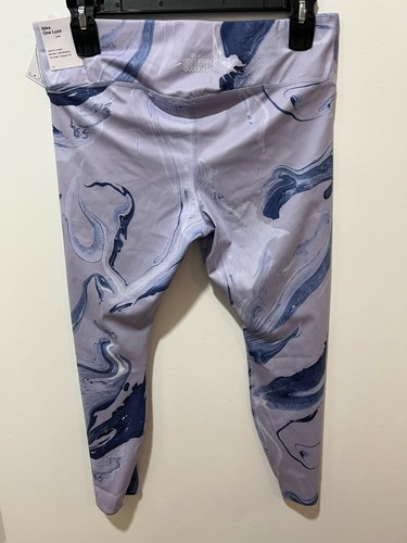 Nike One Luxe Women's Plus Size 1X Purple Dawn Mid-Rise 7/8 Marbled Leggings NWT - Picture 2 of 8