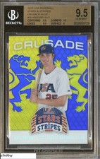 2015 Kris Bryant  Panini USA Baseball Stars & Stripes Crusade Blue #59 BGS 9.5 
