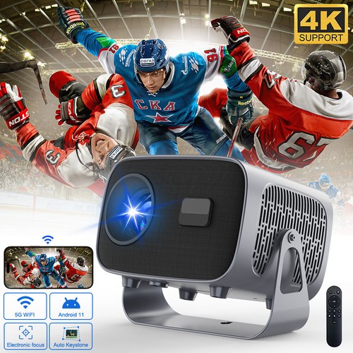 5G WiFi Smart Projector Bluetooth IOS Android 4K Movie Projector & HDMI Cable - Picture 22 of 24