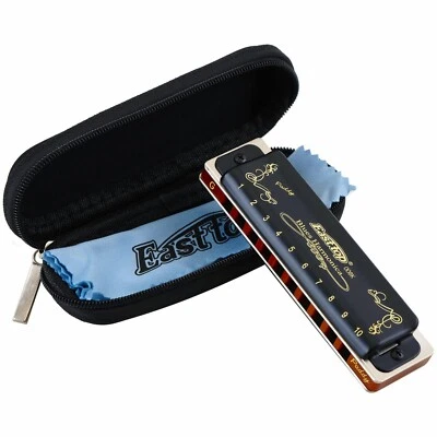EASTTOP East top Diatonic Blues Harmonica key of Paddy 10Hole Mouth Organ Harmonica Gift