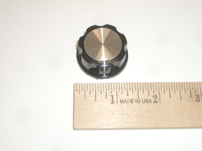 MPJ 30402KN DIAL KNOB BLACK ALUMINUM INSERT SILVER TOP 1.3 MPJ 30402KN DIAL KNOB BLACK ALUMINUM INSERT SILVER TOP 1.3