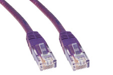 Cables Direct - Cat5e RJ45 Patch Cable M-M 4m - Moulded Voilet