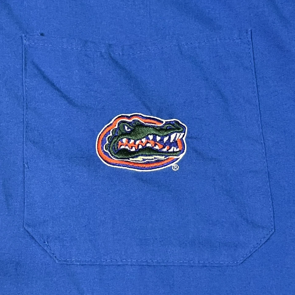 Blusa Médica Florida Gators 3XL Azul UF Bordado Logo Bolsillo Doctor Enfermera Camisa Foto 4 de 4
