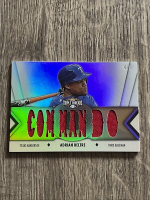 2012 Topps Triple Threads ADRIAN BELTRE Commando Relic /9 #TTR-110 Rangers SSP