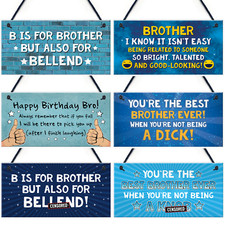 Funny Brother Christmas Gifts Plaques Novelty Gift Idea For Brother From Sister