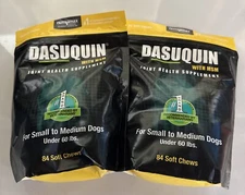 2 - Small to Med Nutramax Dasuquin MSM Chews for Dogs - (2x84ct=164) Exp 2026