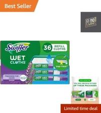 Sweeper Wet Mopping Cloth Multi Surface Refills, 3X 12ct