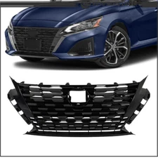 For NISSAN Altima SR 2023-2024 Front Upper Grille Plastic Durable Black Grill