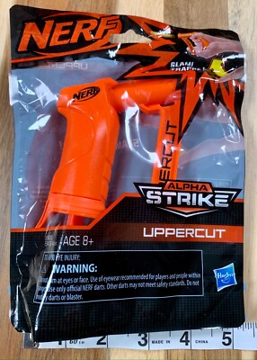 NERF Uppercut Alpha Strike Slam Gun Age 8+ New Orange Hasbro w/1 Dart