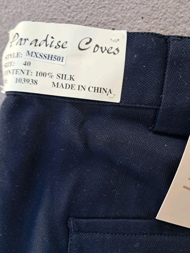Paradise Coves pantaloncino uomo 40x9 nero seta lusso nuovo con etichetta - Foto 4 di 5