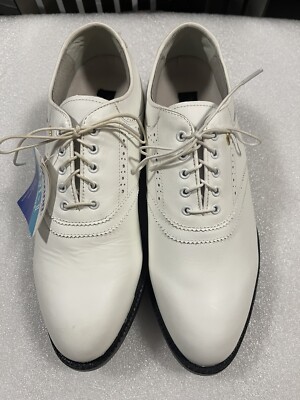 MIZUNO LADIES MST GOLF SHOES CLEATS WHITE 9914 SIZE M NEW!