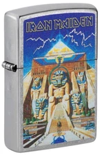 Zippo Iron Maiden, Powerslave Lighter, Street Chrome NEW IN BOX