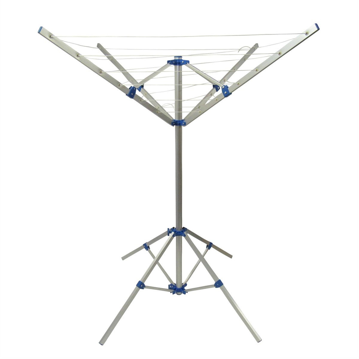 Portable Rotary Clothes Airer Washing Line 16M (Folding Aluminium